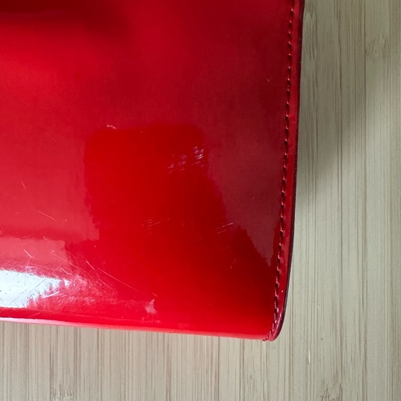 Tory Burch Red Patent Leather Crossbody Purse - Picture 3 of 4